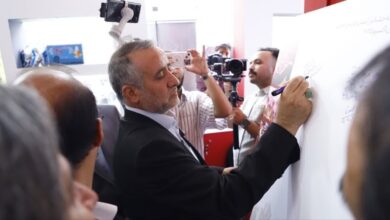 بازدید استاندار خراسان جنوبی از پاویون خوشه خشکبار استان در نمایشگاه اکسپو