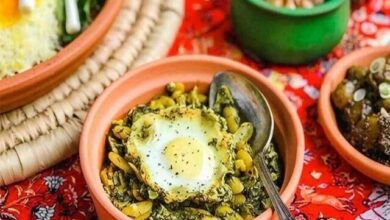 طرز تهیه خشکاویج با باقالی تازه ؛ یک غذای مقوی گیلانی