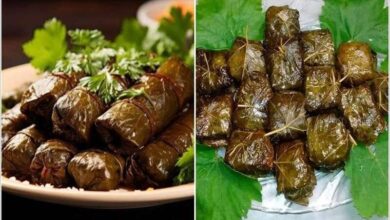 آموزش انواع روش‌های پیچیدن برگ دلمه، از سیگاری تا بقچه‌ای