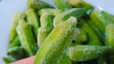 آموزش کامل فریز کردن بامیه خورشتی