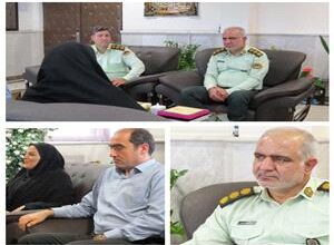 دیدار سرپرست مدیریت جهاد کشاورزی با فرمانده جدید نیروی انتظامی قائم شهر